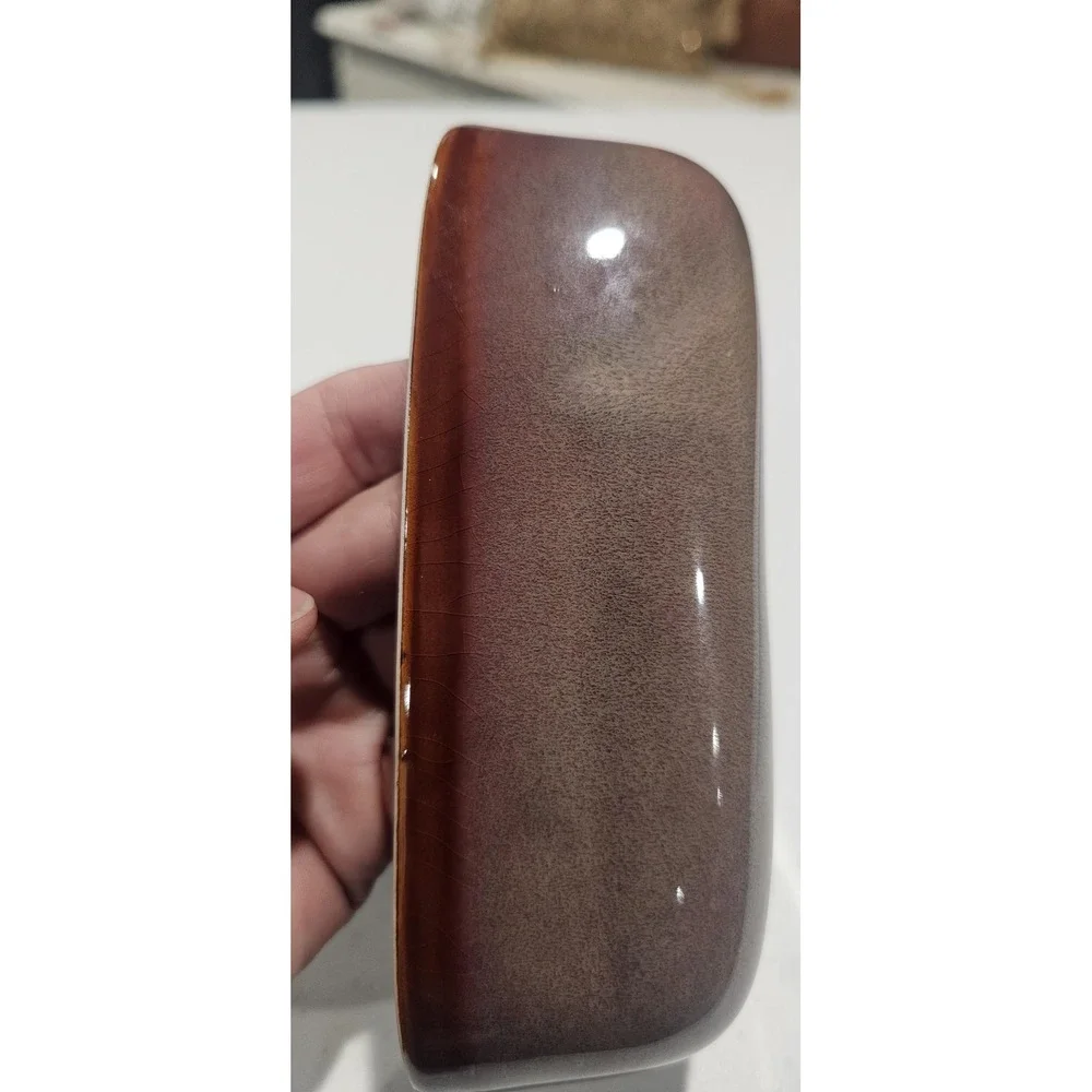 Vintage Sango Nova Brown 4933‎ Stoneware Butter Dish Mid Century MCM